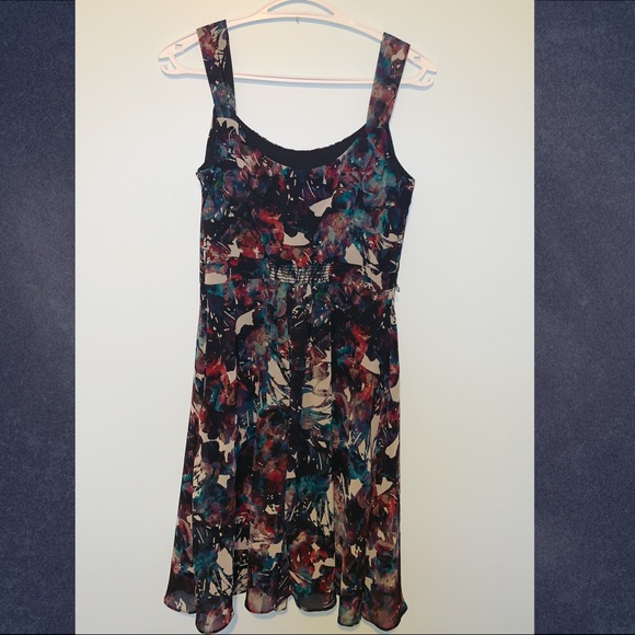 Le Chateau multi color slip dress - Picture 2 of 3